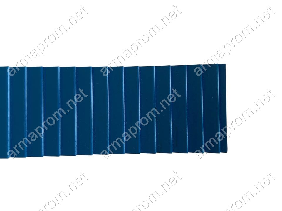 Конвеєрна стрічка PVC зубчата синя (для хліборізки)